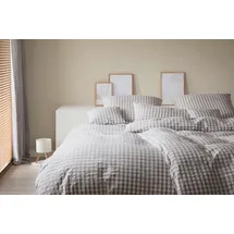 ELEGANTE Lilly Kariert Graphit 155 x 220 cm + 80 x 80 cm