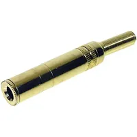TRU Components 1559774 Klinken-Steckverbinder 6.35 mm Kupplung, gerade Polzahl: