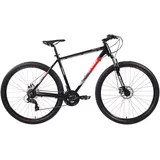 WYNN Mountainbike »HRT4.0«, 21 Gang, Shimano, SHIMANO Tourney RD-TY300 Schaltwerk, Kettenschaltung, 75424657-52 schwarz-rot-grau + schwarz rot, grau, schwarz)