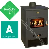 Kaminofen Holzofen Warmwasserboiler Prity K1CP W8 Gusseisen Top BImSchV2 6+7 kw.