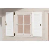 Weka Fensterladen 2-seitig 69 x 79 cm Weiß