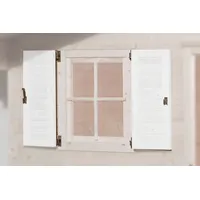 Weka Fensterladen 2-seitig 69 x 79 cm Weiß