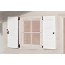 Weka Fensterladen 2-seitig 69 x 79 cm Weiß