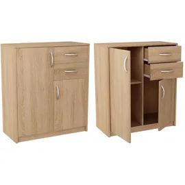 matkam Kommode 74 x 85 x 35 cm Sonoma Eiche