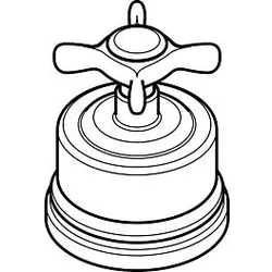 hansgrohe Griff Axor Montreux Quattro/Trio 16593830 polished nickel