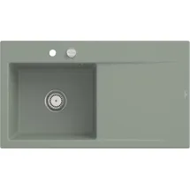 Villeroy & Boch Subway Style 50 links Einbau-Keramikspüle morning green Excenterbetätigung 900 x 510 mm