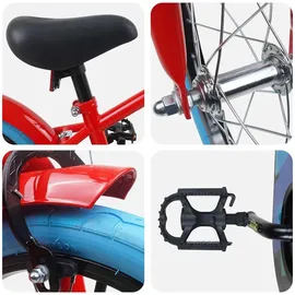 vidaXL Kinderfahrrad 16 Zoll Farbe Rot