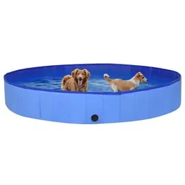 vidaXL Hunde-Pool Faltbar 300x40 cm Blau