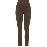 LASCANA Seamless Leggings Damen gold Gr.XS (32/34)
