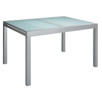 MERXX Ausziehtisch 180 x 90 cm silber