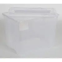 Heidrun 8x TEX Box 21L 38x28x27cm Transparent Deckel Aufbewahrung