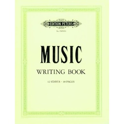 Peters Music Writing Book