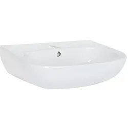 Waschtisch Duravit D-Code 600 mm, mit Überlauf, 1 Hahnloch, weiß - 2310600000