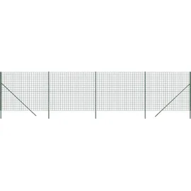 vidaXL Maschendrahtzaun 1,8x10 m Grün