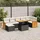 vidaXL Garten-Lounge-Set 8-tlg. schwarz