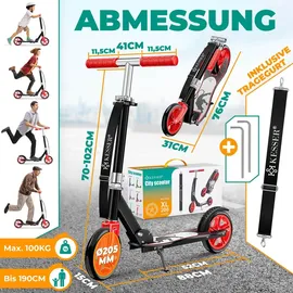 Kesser Kesser® Scooter Roller Kinderroller Cityroller Tretroller Kickroller Kickscooter Stuntscooter klappbar