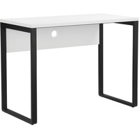 Places of Style Schreibtisch »Moid«, Computertisch, Kabeldurchlass, Metallkufen, Breite 100 cm, weiß