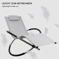 MuCoLa Relaxliege 200 x 60 x 93 cm Rot