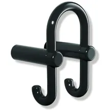 Hewi 801 Garderoben-Doppelhaken 801.90.03133 rubinrot, Haken nach hinten