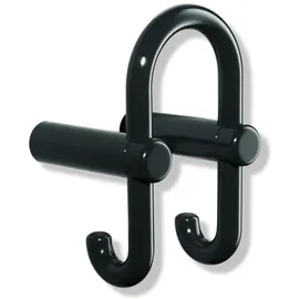 Hewi 801 Garderoben-Doppelhaken 801.90.03133 rubinrot, Haken nach hinten