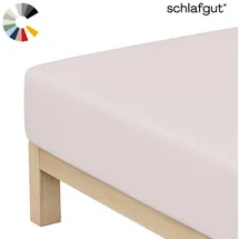 schlafgut Spannbettlaken Jersey 90 x 200 - 100 x 200 cm braun