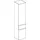 Geberit Renova Plan Hochschrank 39 x 180 x 36 cm Nussbaum Holz