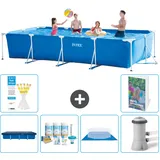 Rechteckiger Frame Pool - 450x220x84 Cm - 7-teilig  S77