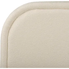 Beliani Bett mit Stauraum Bouclé Quillien 140 x 200 cm,