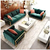 JVmoebel Polstergarnitur Italienisches Design Sofa mit hochwertiger Polsterung, (3 Sitzer + 2 Sitzer + Sessel), Made in Europa grün