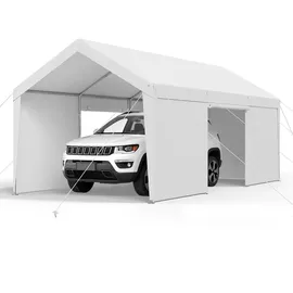 Vevor Zeltgarage 3,05 x 6,09 m Weiß