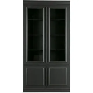 Woood Vitrine Organize aus Kiefernholz, schwarz