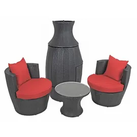 Garden Pleasure Linz Lounge-Set schwarz