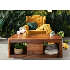 Massivmoebel24 Couchtisch Toronto Walnuss 118 x 65 x 40 cm