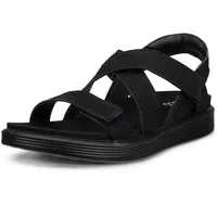 ECCO SOFT SANDAL CROSS STRAP Damen Schwarz 35