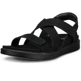 ECCO SOFT SANDAL CROSS STRAP Damen Schwarz 35