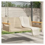vidaXL Hängebank Beige 109x62x40 cm Poly Rattan