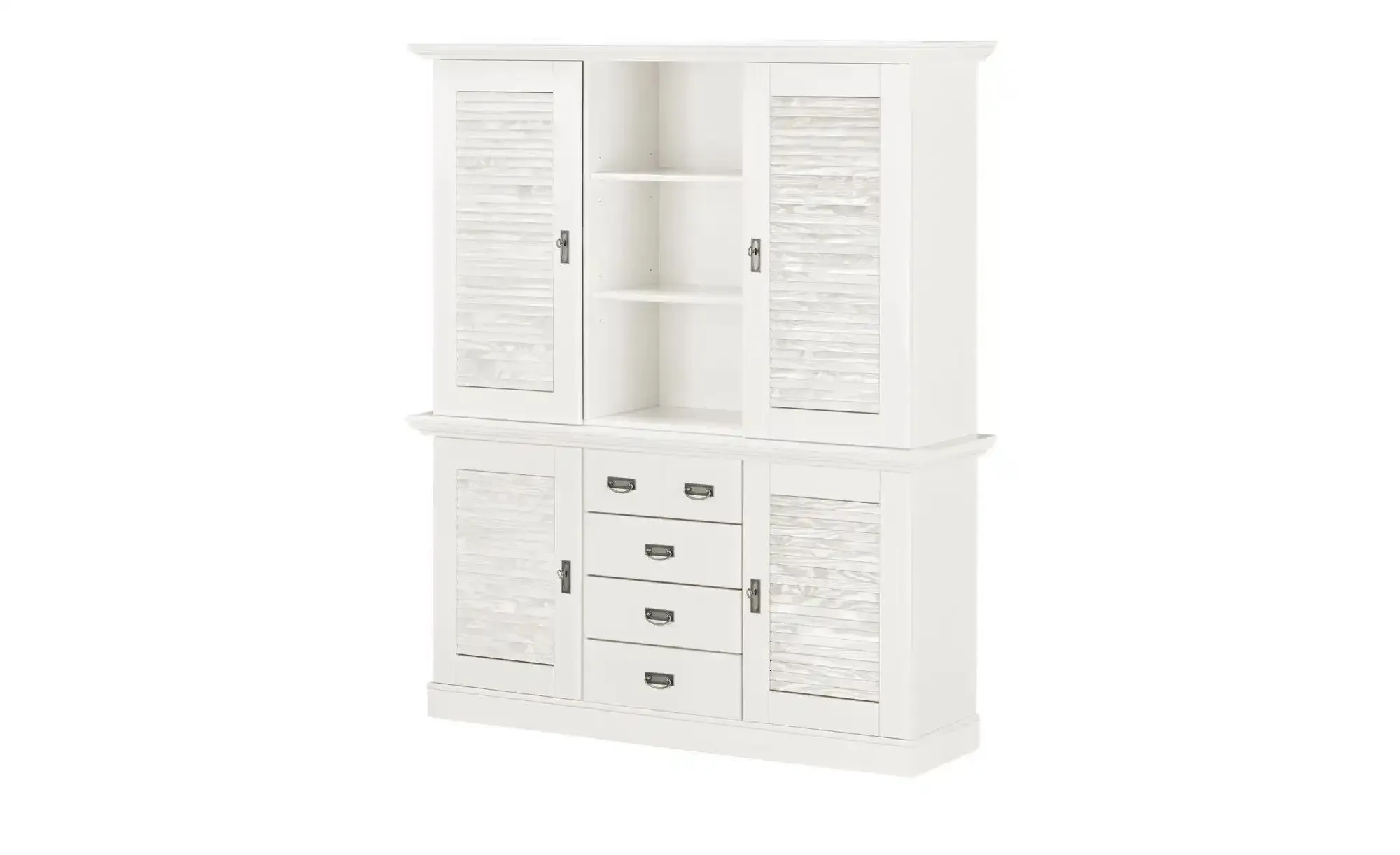 maison bleue Buffet  Fancy ¦ weiß ¦ Maße (cm): B: 171,3 H: 202,1 T: 48.0
