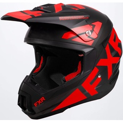 FXR Torque Team Snowmobil Helm, schwarz-rot, Größe XS für Männer
