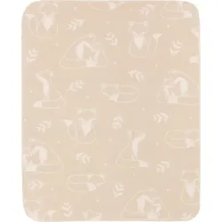 Biederlack Babydecke 'Little Foxes' 75 x 100 cm Beige