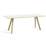 Tisch CPH30 water-based lacquered oak - white laminate 200 cm x 90 cm