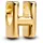 Pandora Buchstabe H Gold 763954C00