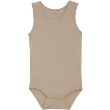 MINYMO Kinder Kurzarmbody "Body W/O Sleeves" in Braun | Gr.: 80