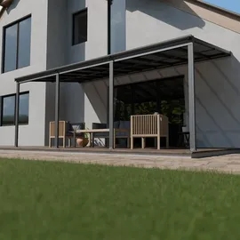 Juskys Terrassendach Borneo 600 x 300 cm anthrazit
