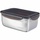 Lock & Lock Vorratsdose Edelstahl 1,9 l mit schwarzem Deckel