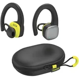 Hama Bluetooth-Kopfhörer Spirit Athletics True Wireless, Ohrbügel, Schw/Gelb"