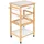 Wenko Finja, Bambusholz + Mdf, Weiß Wenko Küchenwagen in Bambus (B)49 x (H)81 x (T)38 cm