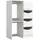 MID.YOU Waschmaschinenumbau-Set FREE 126 x 195 x 68 cm Weiß