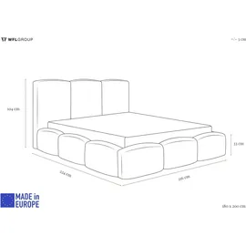WFL GROUP Harmony 180 x 200 cm Beige/Creme