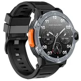 INDYGO TK30 Smartwatch - Smartwatch Damen, Smartwatch Herren - mit Bluetooth, Schrittzähler, Herzfrequenz, Kalorienzähler, Sportmodi - Fitness Uhr Klein - IP67 Wasserdicht - Gummi-Armband