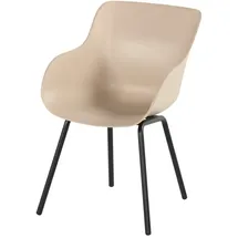 Schöner Wohnen SCHÖNER WOHNEN-Kollektion Gartenstuhl Lieke Kunststoff Grau Taupe